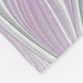 Bloemdromen, Abstracte Paarse groene fractale kuns Fleece Deken (Hoek)