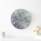 Bloemdromen, Abstracte Paarse groene fractale kuns Grote Klok (Huis)