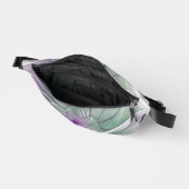 Bloemdromen, Abstracte Paarse groene fractale kuns Heuptasje (Open)