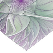 Bloemdromen, Abstracte Paarse groene fractale kuns Lange Tafelloper (Hoek)