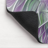 Bloemdromen, Abstracte Paarse groene fractale kuns Muismat (Hoek)