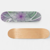 Bloemdromen, Abstracte Paarse groene fractale kuns Persoonlijk Skateboard (Horizontaal)