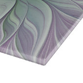 Bloemdromen, Abstracte Paarse groene fractale kuns Snijplank (Hoek)