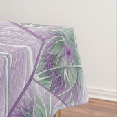 Bloemdromen, Abstracte Paarse groene fractale kuns Tafelkleed (Voorbeeld)