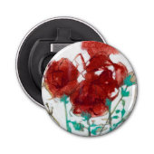 Bloemdruk I Button Flesopener (Voorkant)