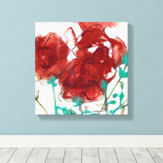 Bloemdruk I Canvas Afdruk (Insitu (Houten vloer))