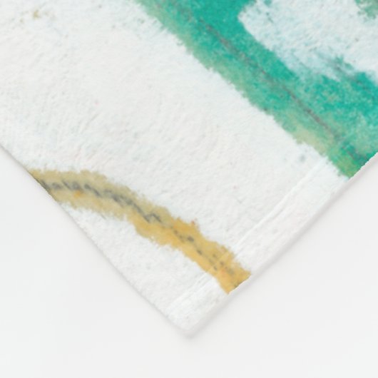 Bloemdruk I Fleece Deken (Hoek)