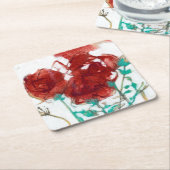 Bloemdruk I Kartonnen Onderzetters (Schuin)