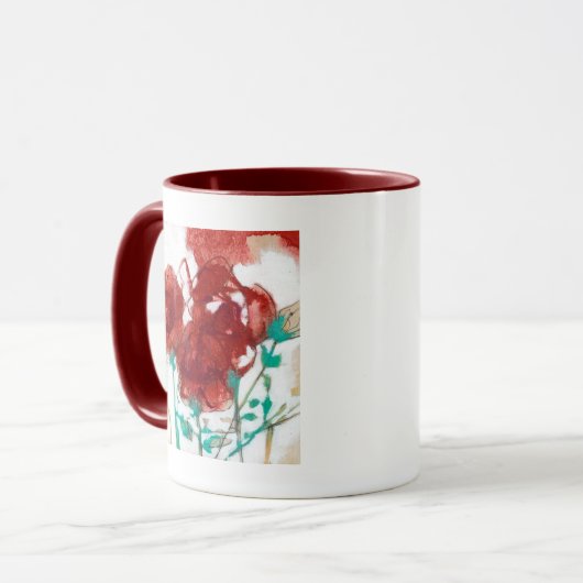 Bloemdruk I Mok (Voorkant links)