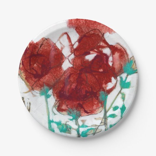 Bloemdruk I Papieren Bordje (Voorkant)