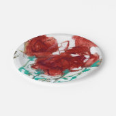 Bloemdruk I Papieren Bordje (Gekanteld)