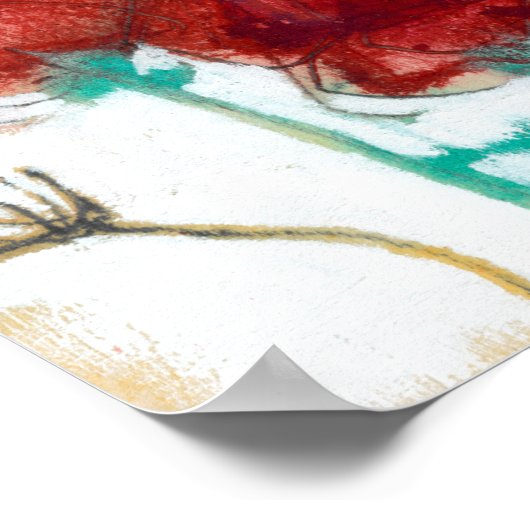 Bloemdruk I Poster (Hoek)