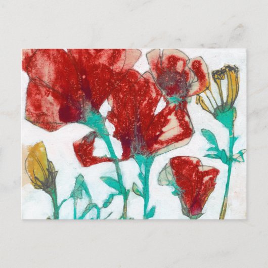 Bloemdruk II Briefkaart (Voorkant)