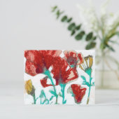 Bloemdruk II Briefkaart (Staand voorkant)