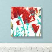 Bloemdruk II Canvas Afdruk (Insitu (Houten vloer))