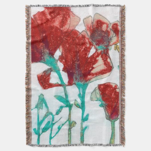 Bloemdruk II Deken (Voorkant Verticaal)