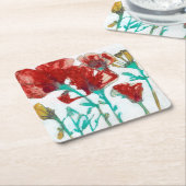 Bloemdruk II Kartonnen Onderzetters (Schuin)