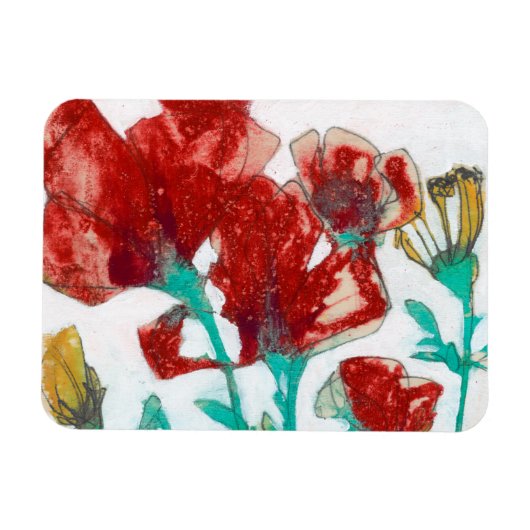 Bloemdruk II Magneet (Horizontaal)