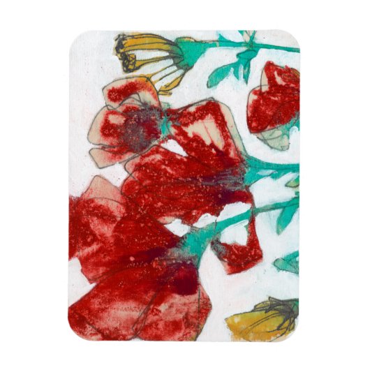 Bloemdruk II Magneet (Verticaal)