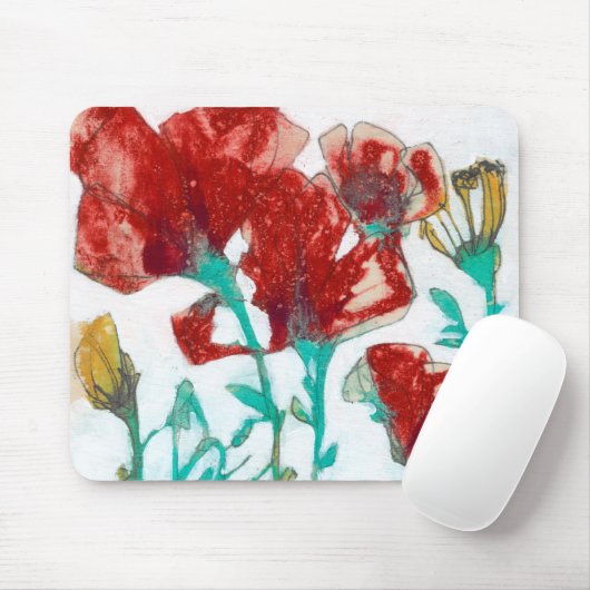 Bloemdruk II Muismat (Met muis)