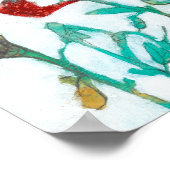 Bloemdruk II Poster (Hoek)