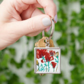 Bloemdruk II Sleutelhanger (Hand)