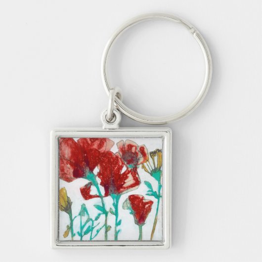 Bloemdruk II Sleutelhanger (Voorkant)