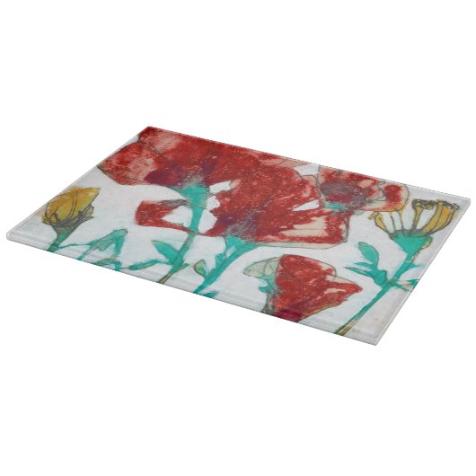 Bloemdruk II Snijplank (Hoek)