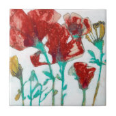 Bloemdruk II Tegeltje (Voorkant)