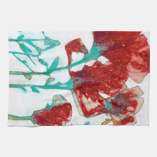 Bloemdruk II Theedoek (Horizontaal)