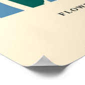 Bloemdruk Mexicaanse stad Sunflower aesthet Poster (Hoek)