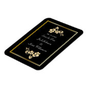 Bloemelement met gouden randen magneet (Linkerzijde)