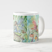 Bloemelfen Fantasy Kunst Jumbo Mok (Voorkant rechts)