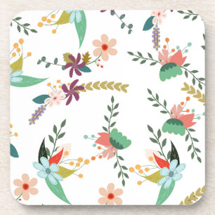 Bloemen 10 bier onderzetter