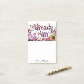 *~* Bloemen 10 REEDS AM AP85 Manifesting Post-it® Notes (Op bureau)