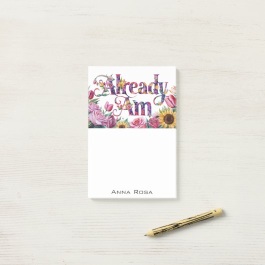 *~* Bloemen 10 REEDS AM AP85 Manifesting Post-it® Notes (Op bureau)