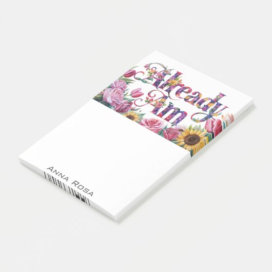 *~* Bloemen 10 REEDS AM AP85 Manifesting Post-it® Notes (Schuin)