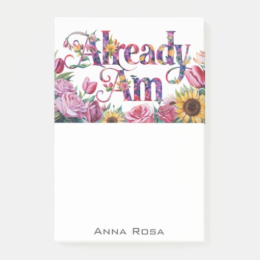 *~* Bloemen 10 REEDS AM AP85 Manifesting Post-it® Notes (Voorkant)