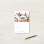 *~* Bloemen 11 AL AM AP85 Manifesting Post-it® Notes (Op bureau)