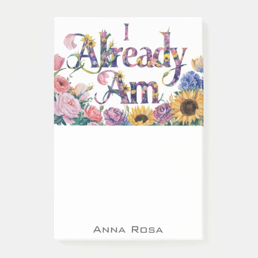 *~* Bloemen 11 AL AM AP85 Manifesting Post-it® Notes (Voorkant)