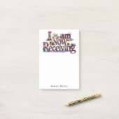 *~* Bloemen 11 IK ONTVANG NU AP85 Manifesting Post-it® Notes (Op bureau)