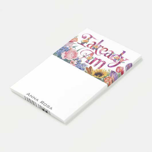 *~* Bloemen 12 AL AM AP85 Manifesting Post-it® Notes (Schuin)