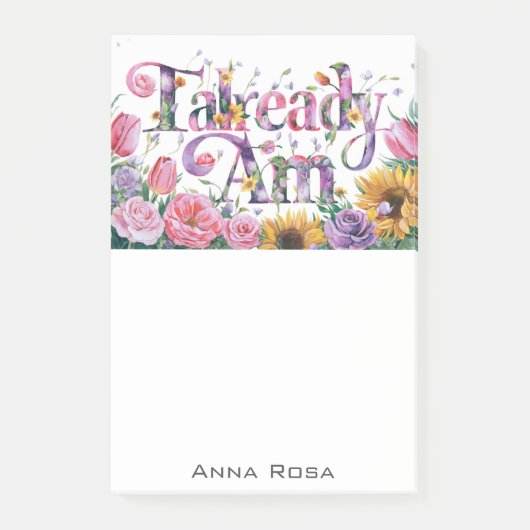 *~* Bloemen 13 AL AM AP85 Manifesting Post-it® Notes (Voorkant)