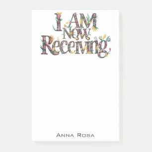 *~* Bloemen 13 IK ONTVANG NU AP85 Manifesting Post-it® Notes