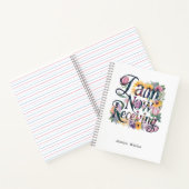 *~* Bloemen 15 IK ONTVANG NU AP85 Manifesting Notitieboek (Binnen)