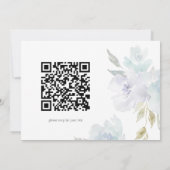 Bloemen 15e Verjaardag Quinceañera QR Code Kaart (Achterkant)