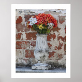Bloemen 16x20 Poster met rand