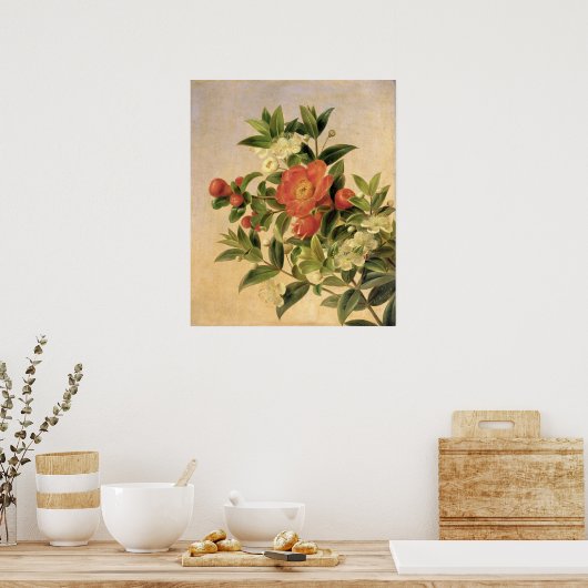 Bloemen, 1835 poster (Keuken)