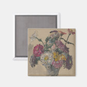 Bloemen | 1843 magneet (Voorkant / Achterkant)