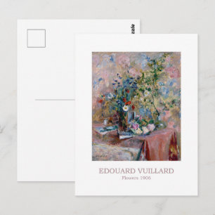 Bloemen 1906 door Edouard Vuillard Briefkaart